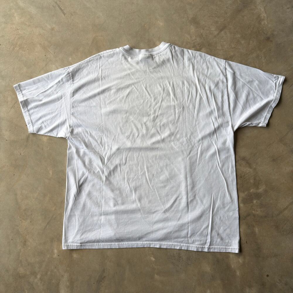 VINTAGE POLICE OFFICER FUNNY HUMOR PARODY TEE SHIRT WHITE GRAPHIC MENS XL 90S - Picture 2 of 5